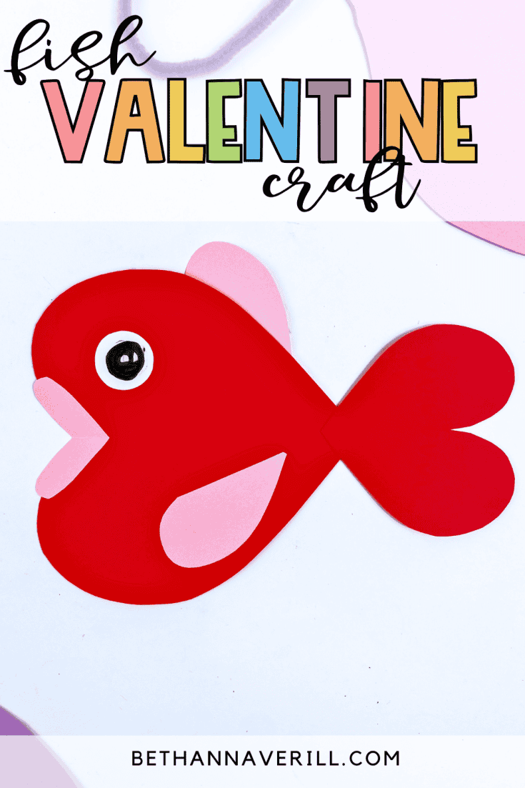 valentine heart fish craft