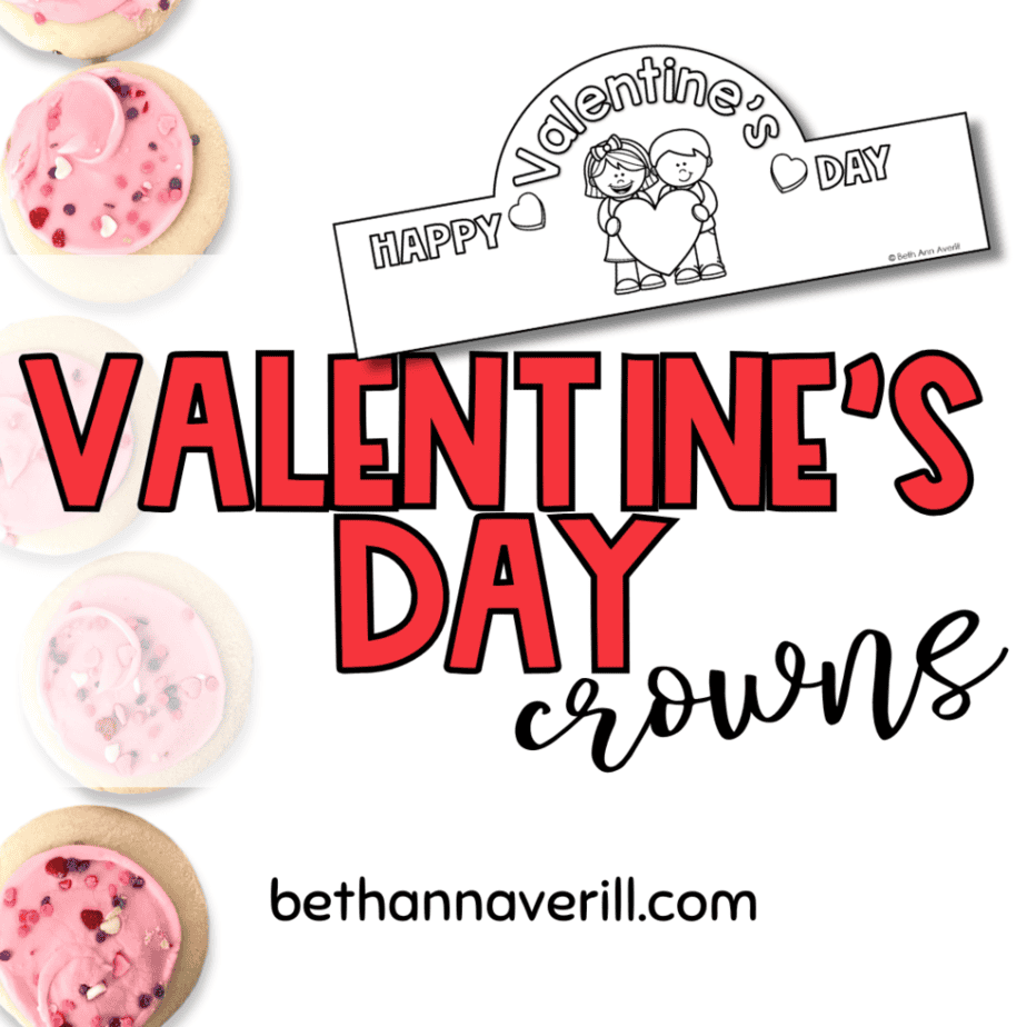 valentine's day crown printable