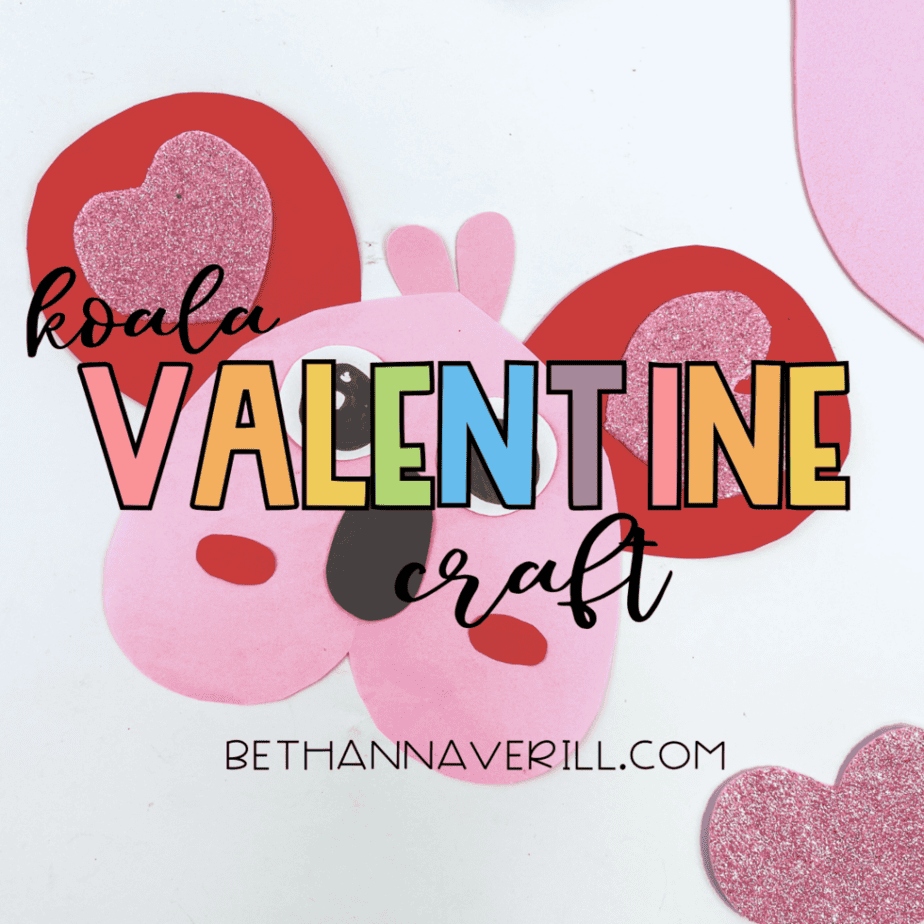 valentine's day koala craft