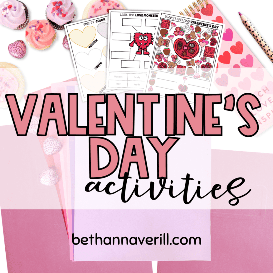 Valentine’s Day Activities for Math Centers