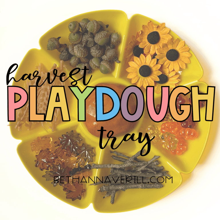 Harvest Play Dough Tray