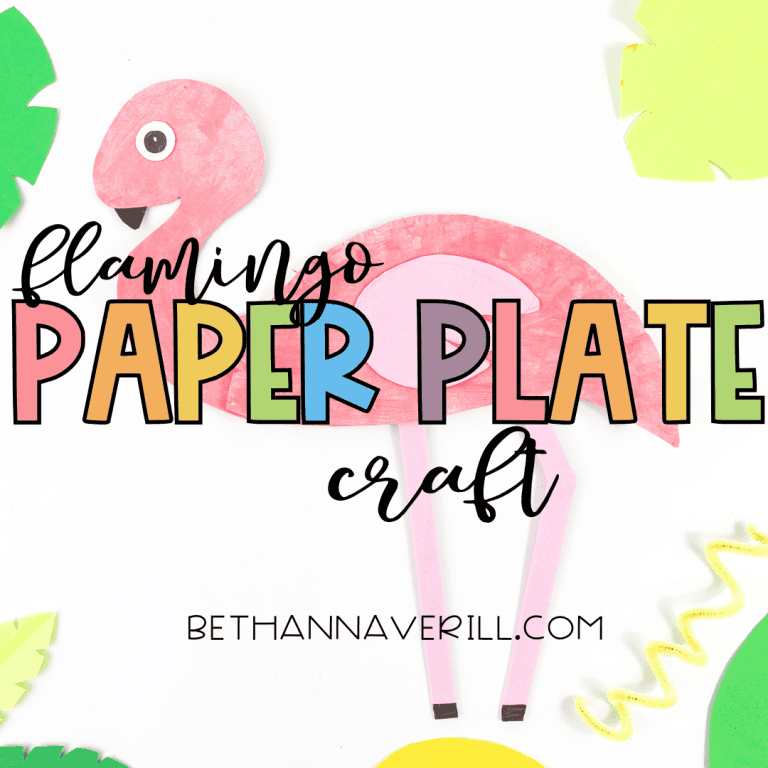 Flamingo Paper Plate Craft