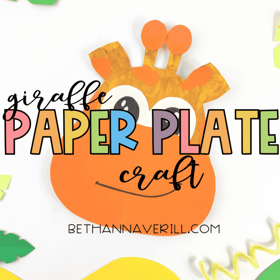 Giraffe Paper Plate Craft