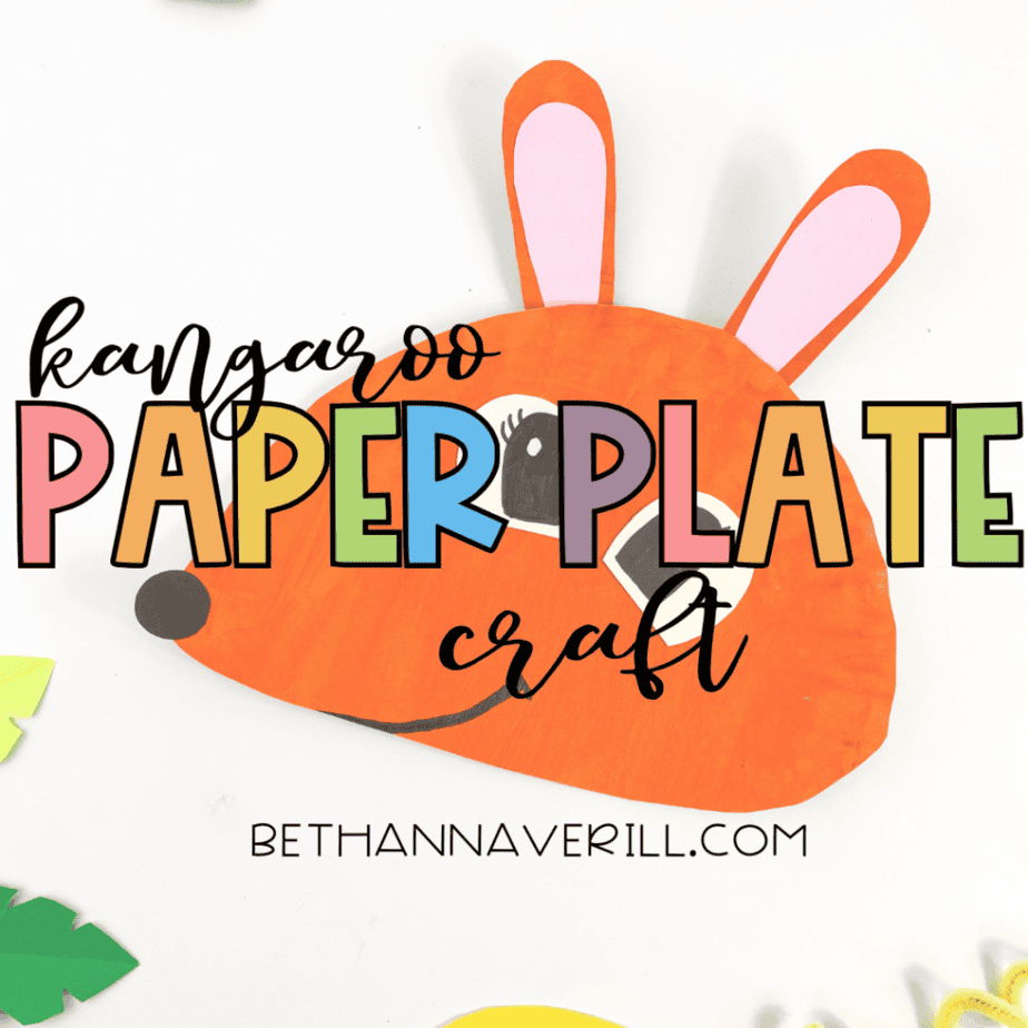 Kangaroo Paper Plate Craft