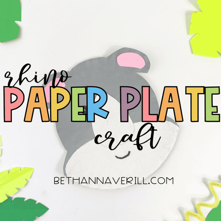 rhino paper plate craft