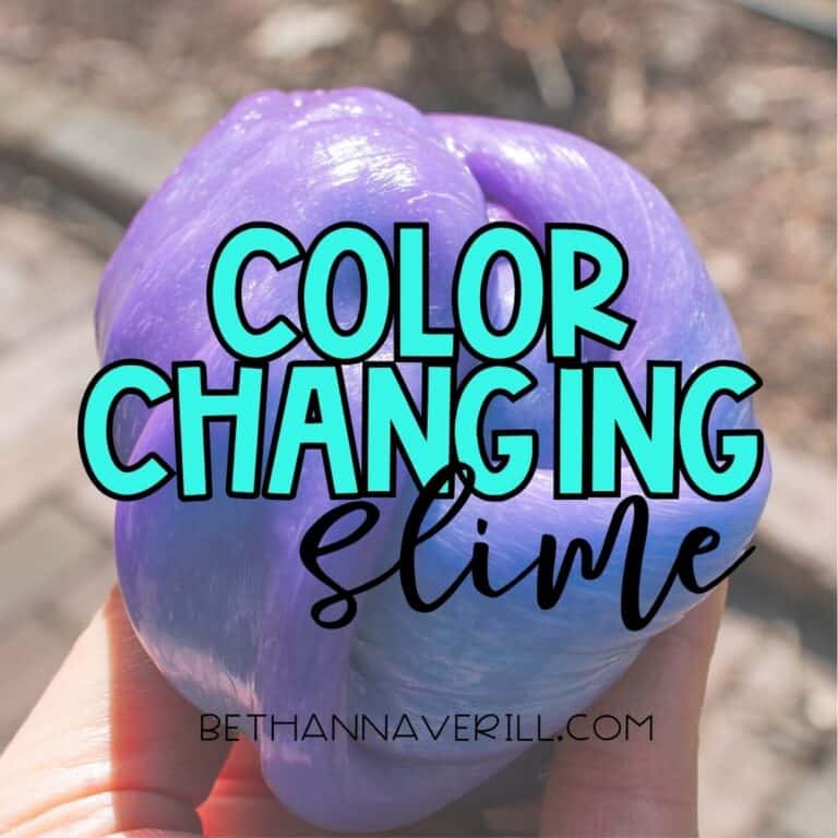 Color Changing UV Slime Recipe for Kids