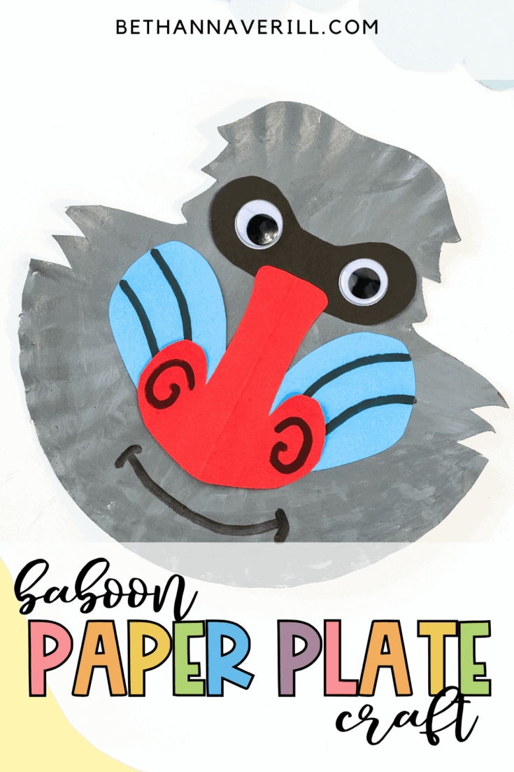 Paper Plate Baboon Craft