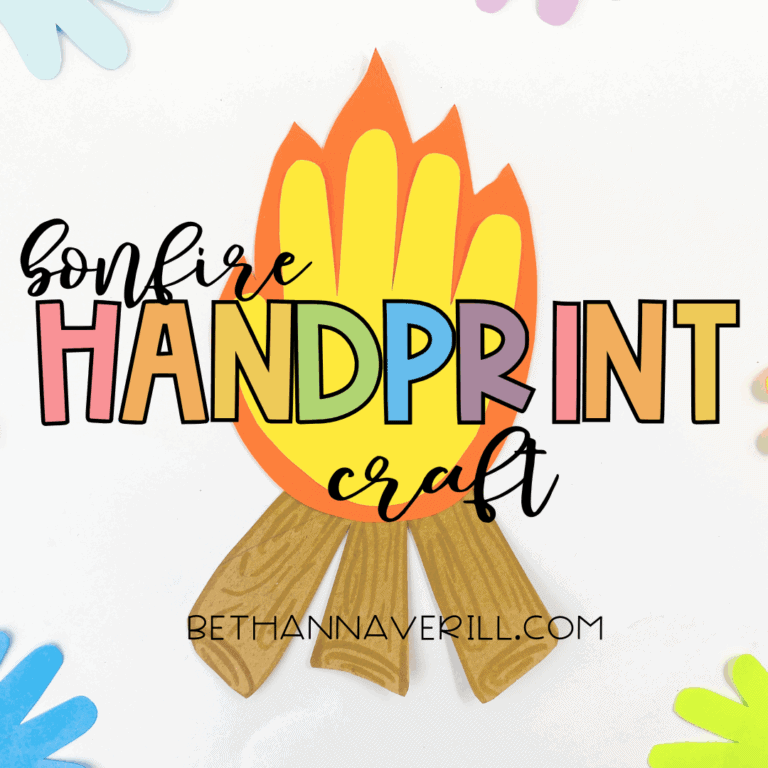 Campfire Handprint Craft