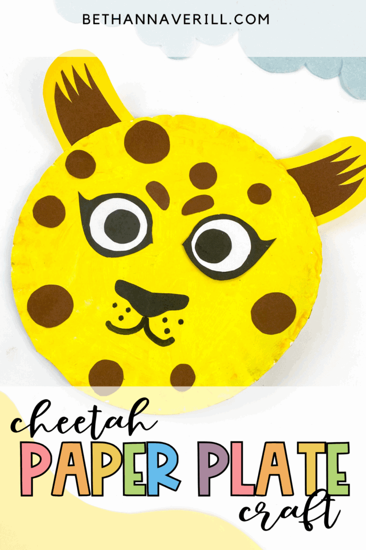 paper plate cheetah craft