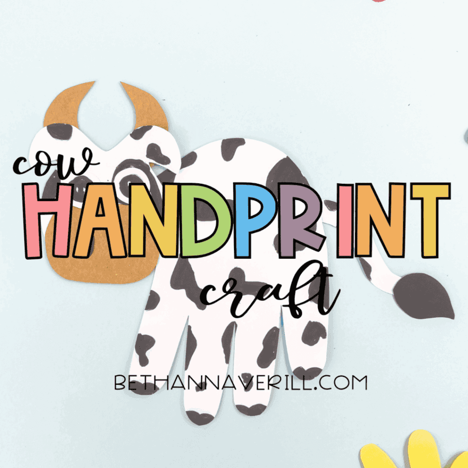 cow handprint craft