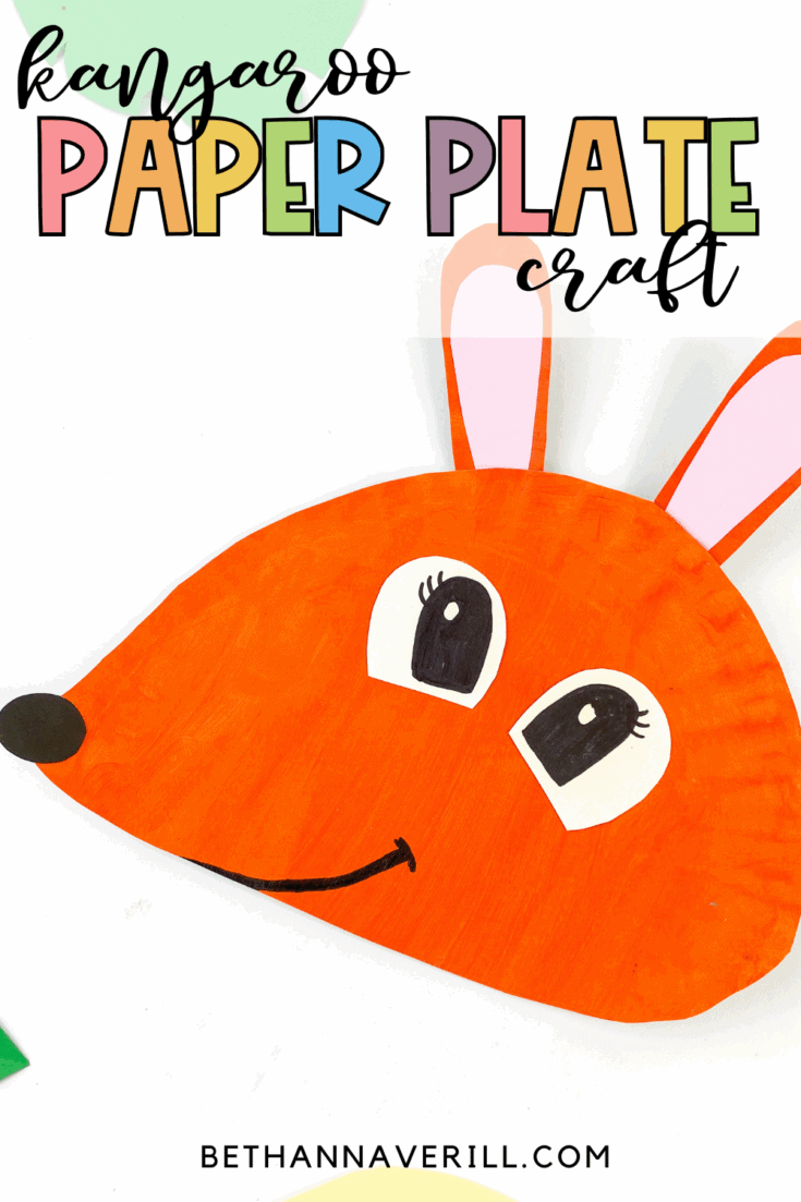 paper plate kangaroo craft
