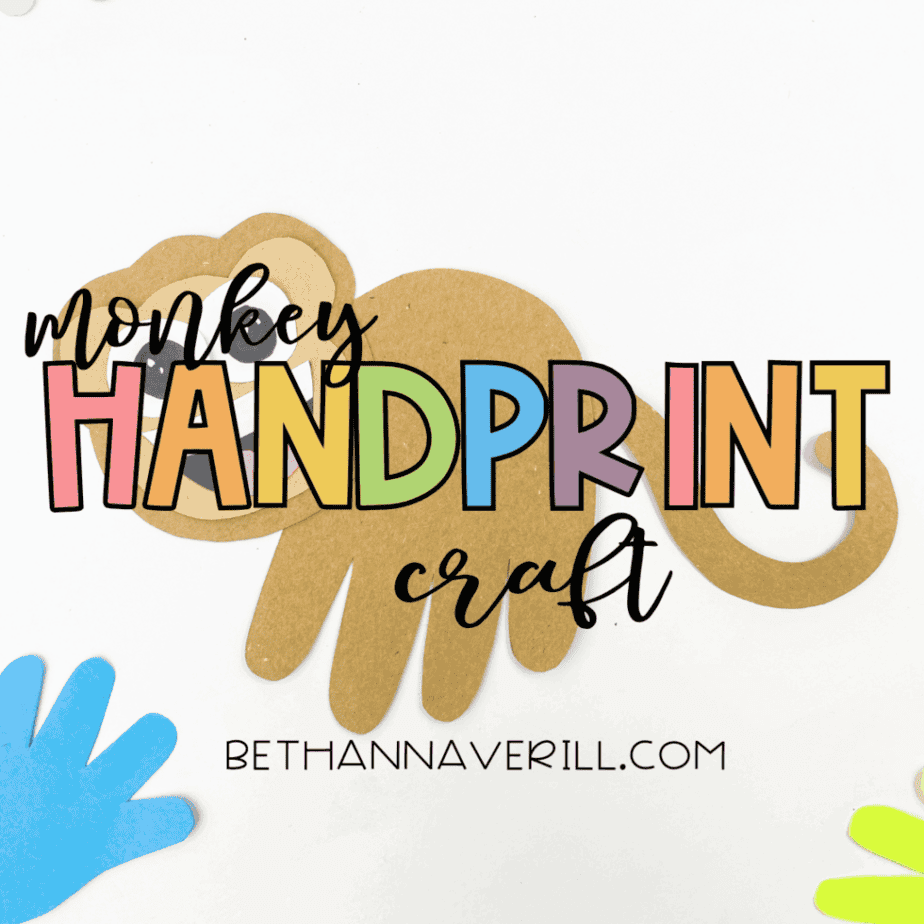 monkey handprint craft