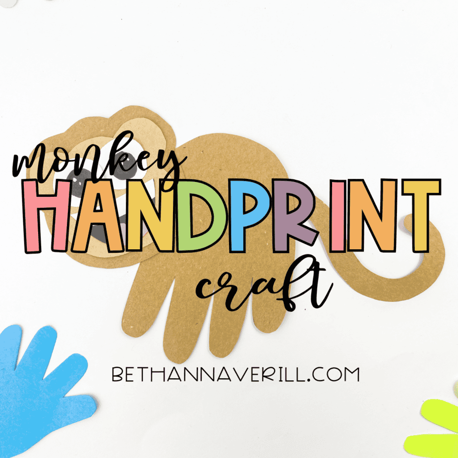 monkey handprint craft