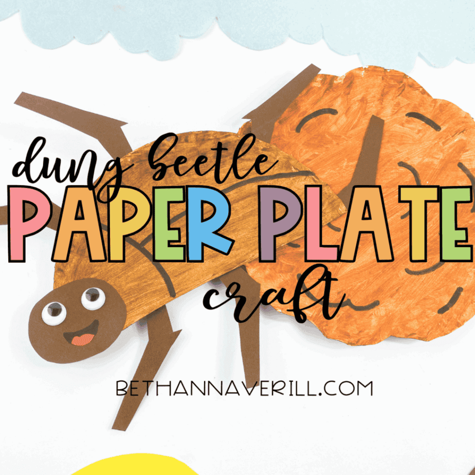 Dung Beetle Paper Plate Craft