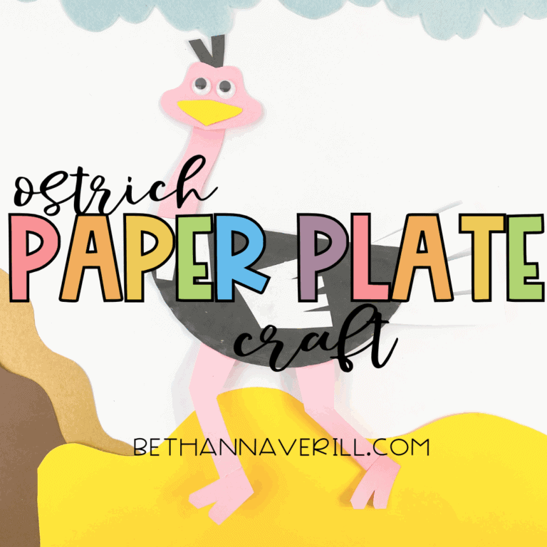 Paper Plate Ostrich Craft