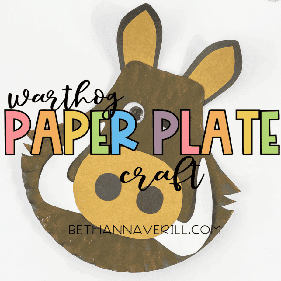 warthog paper plate craft