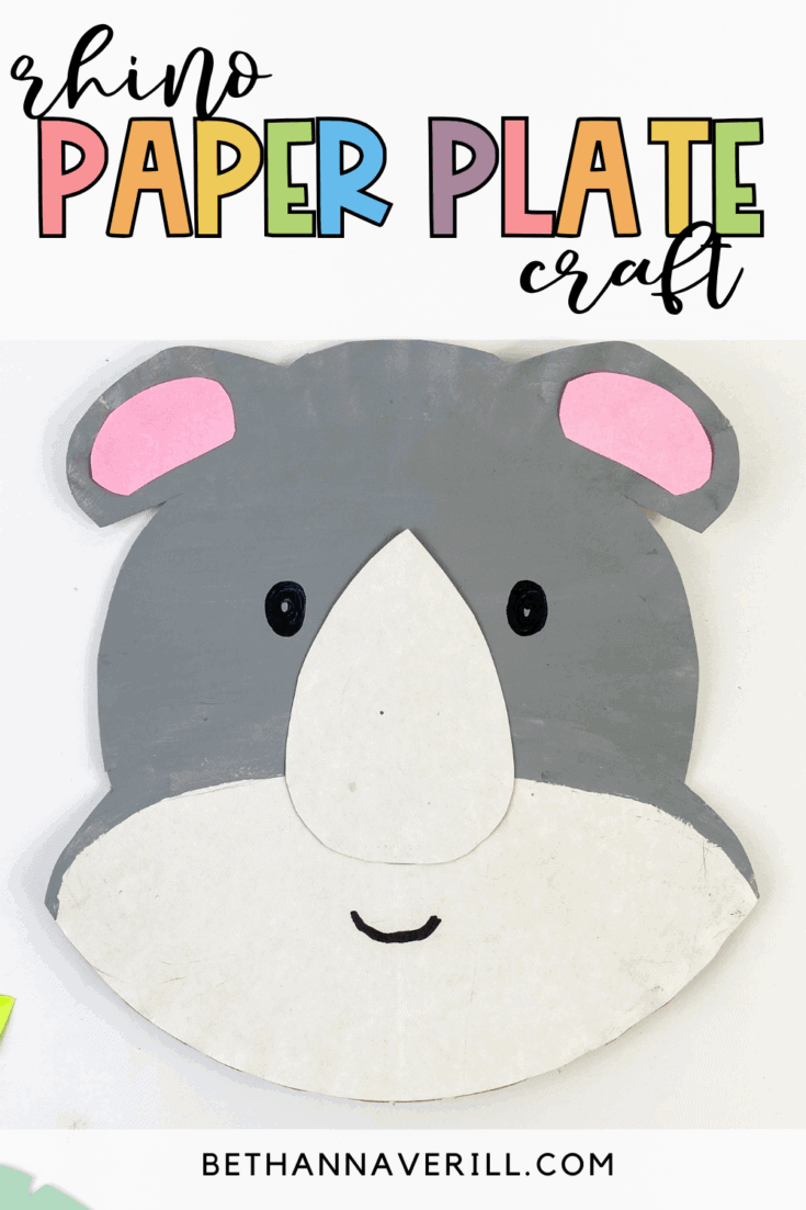 Rhino Paper Plate Craft