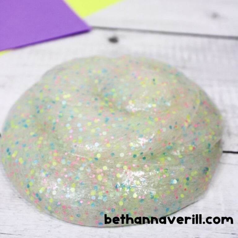 Spring Glitter Slime Recipe for Kids | Beth Ann Averill