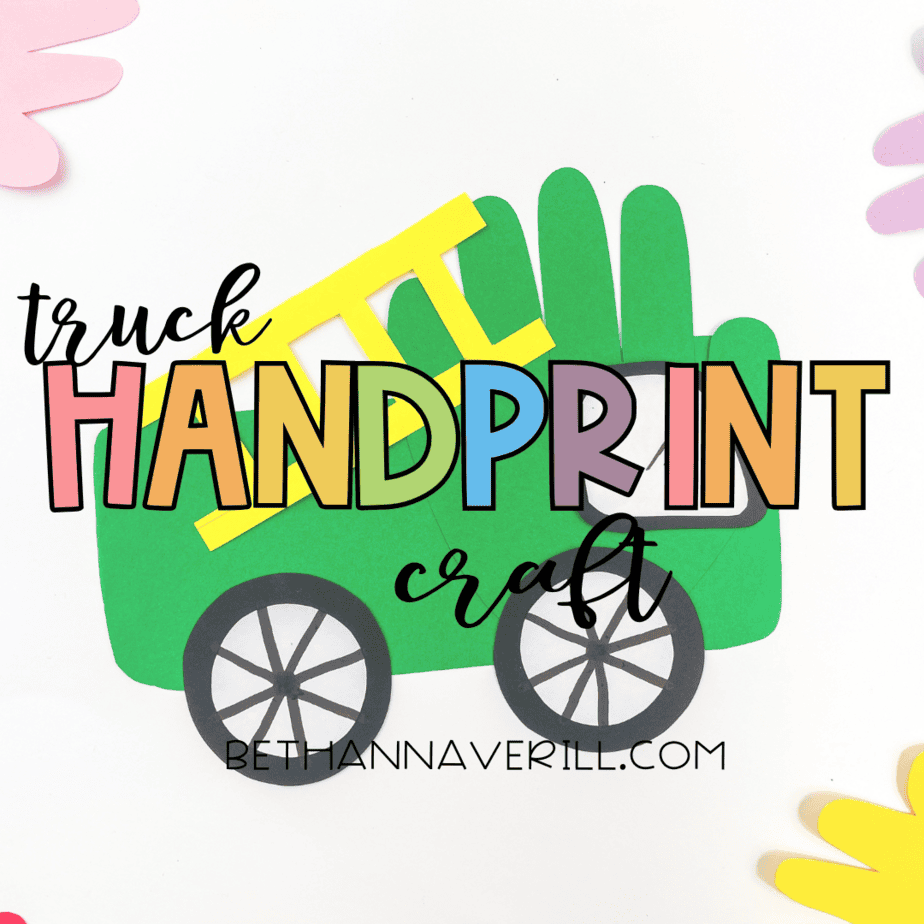 truck handprint craft