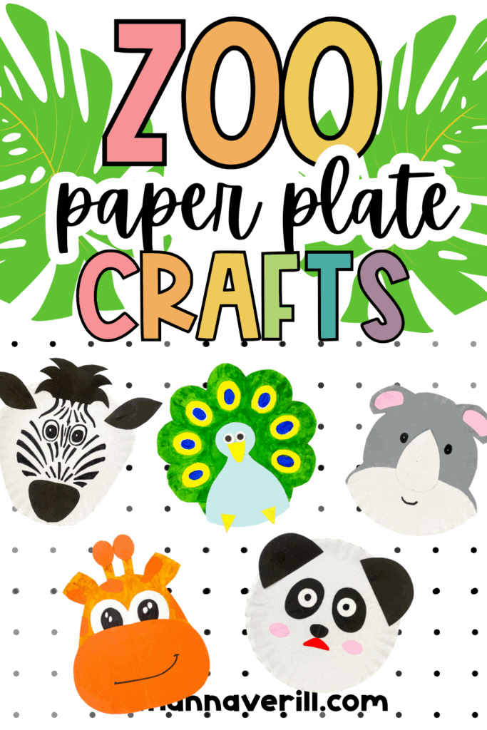 zoo animal paper plate crafts