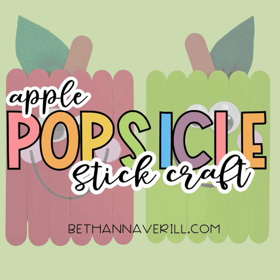apple craft stick project