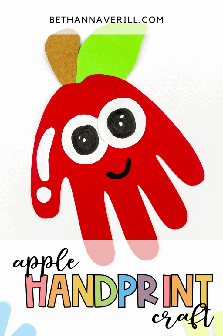 handprint apple craft