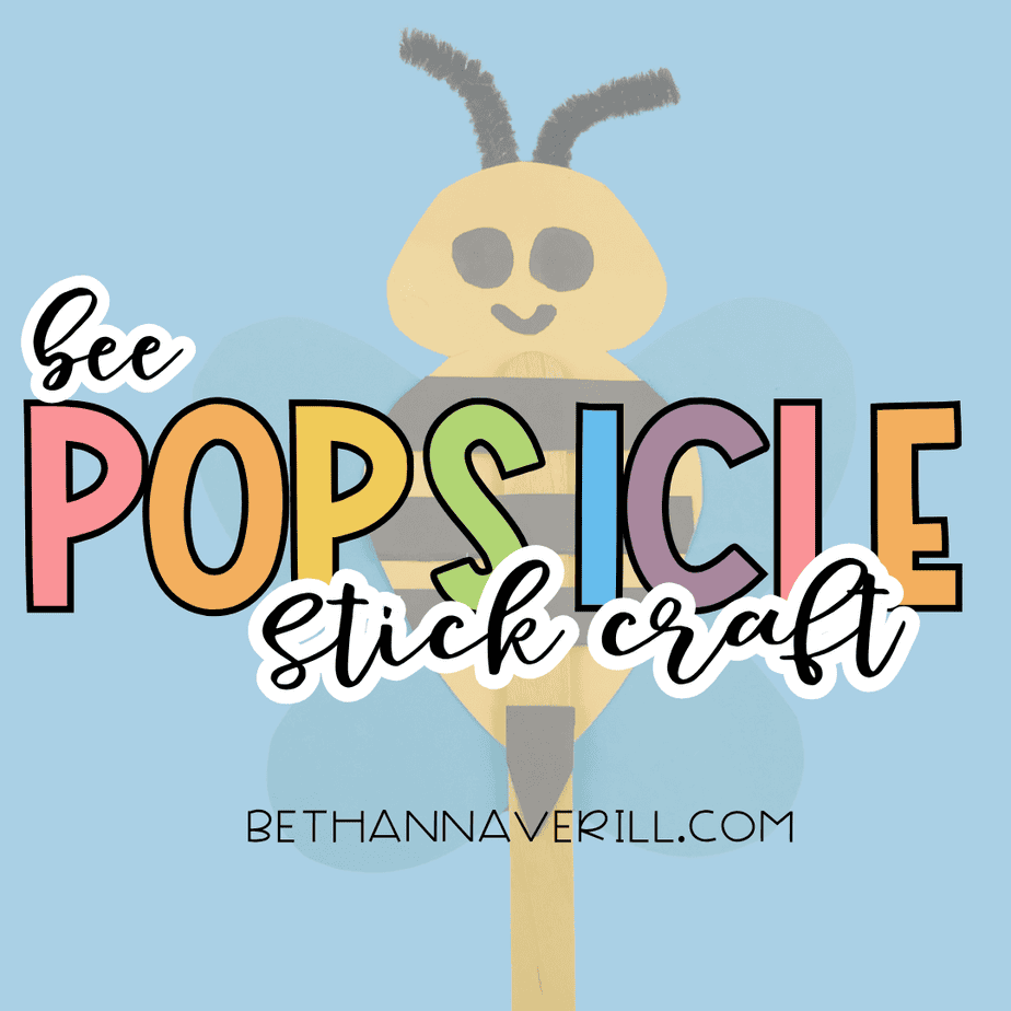 bee craft stick project