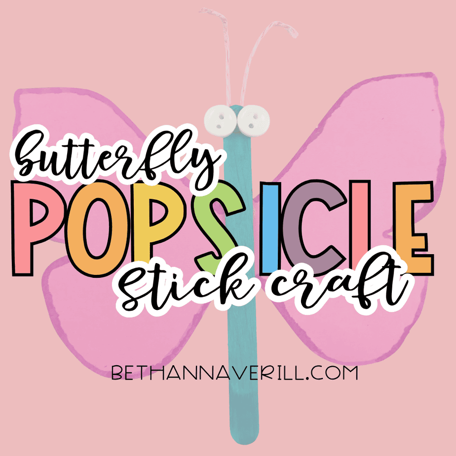 How to Make a Butterfly Stick Puppet with Preschoolers