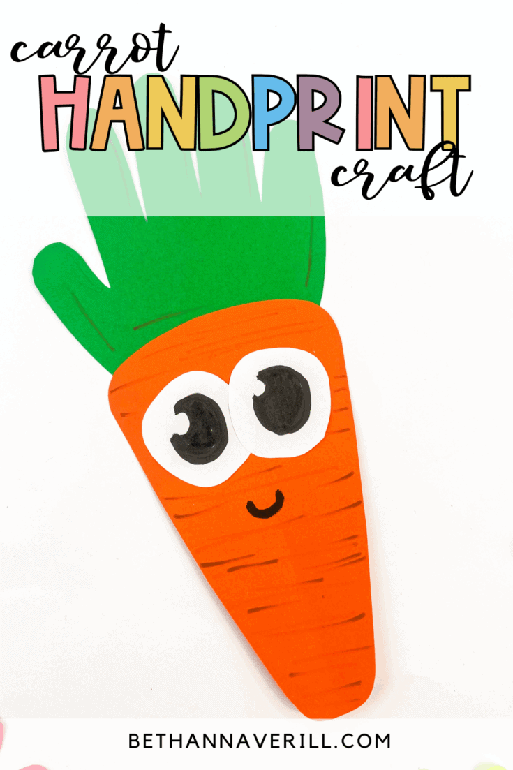 handprint carrot craft