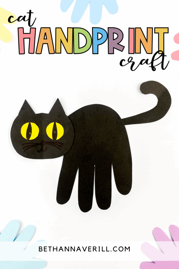 handprint cat craft