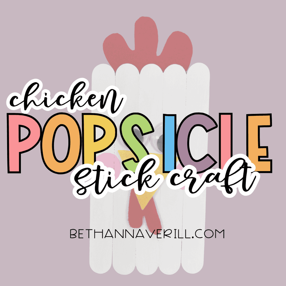 chicken craft stick project