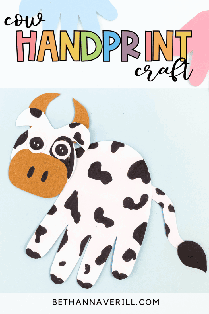 handprint cow craft