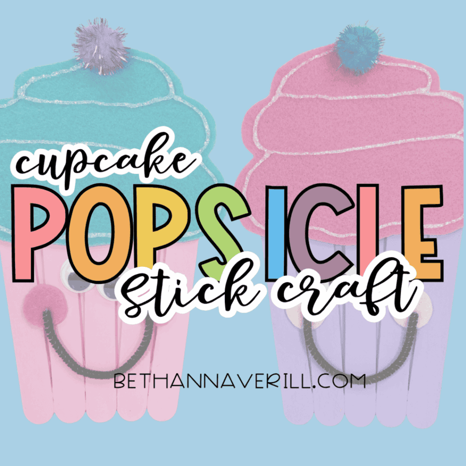 cupcake craft stick project