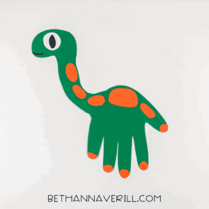 Dinosaur Handprint Craft | Beth Ann Averill