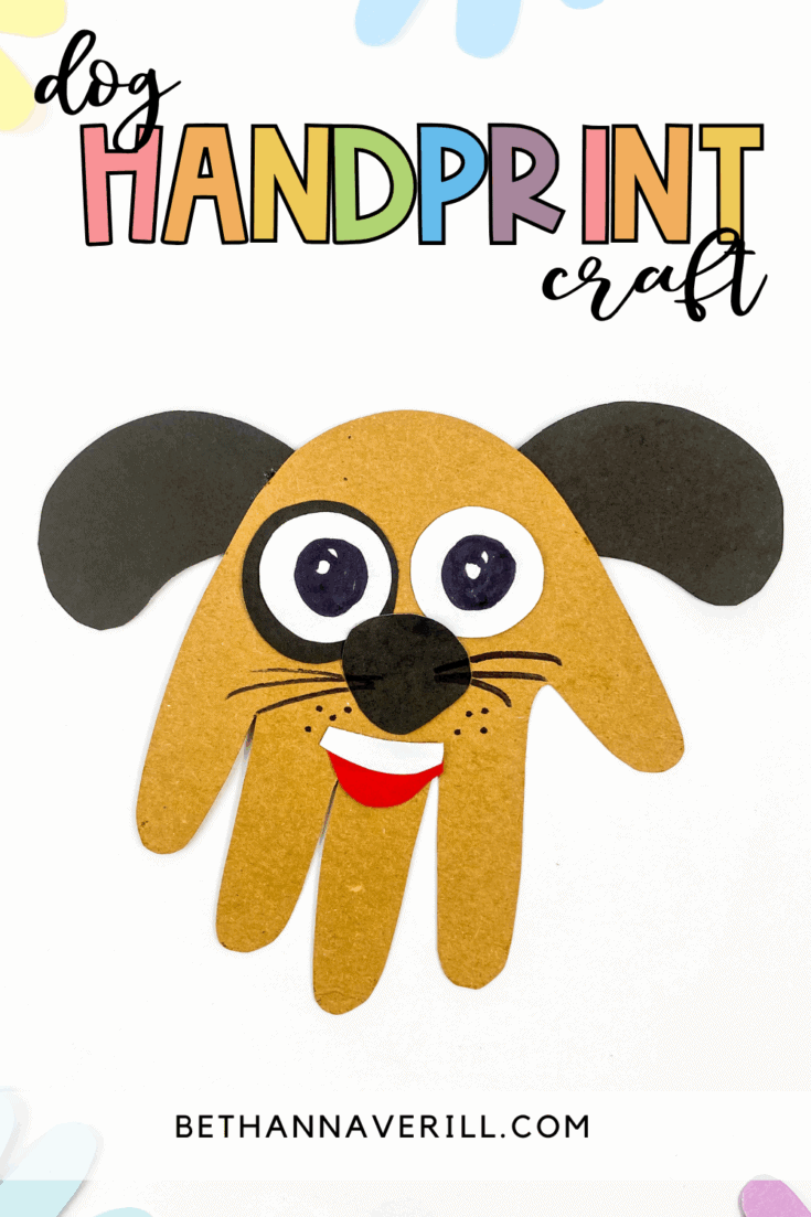 handprint dog craft