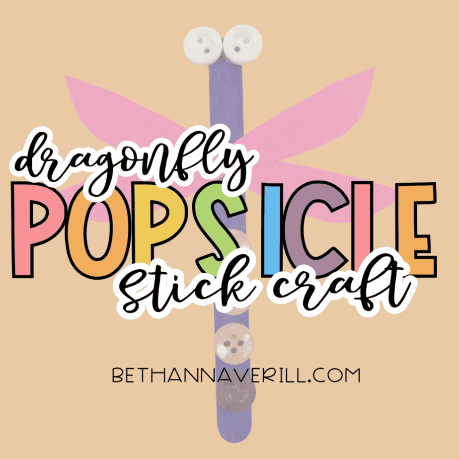 dragonfly craft stick project