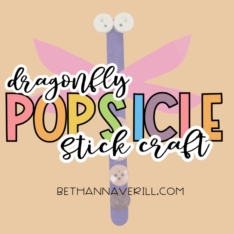 dragonfly craft stick project