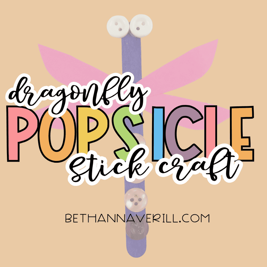 dragonfly craft stick project