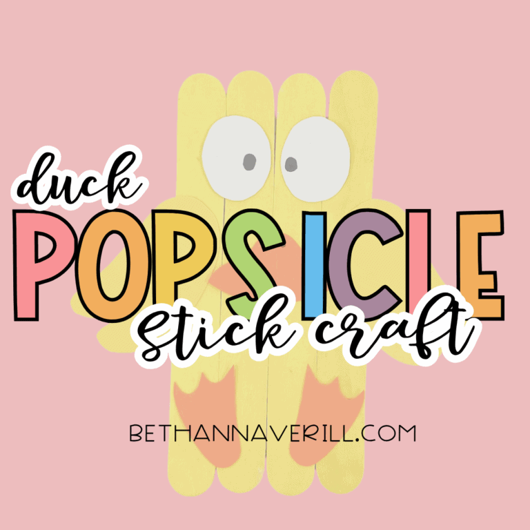 duck craft stick project