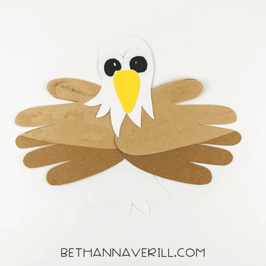 White tail piece added below feathers