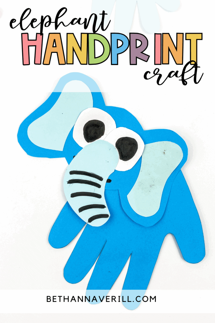 handprint elephant craft