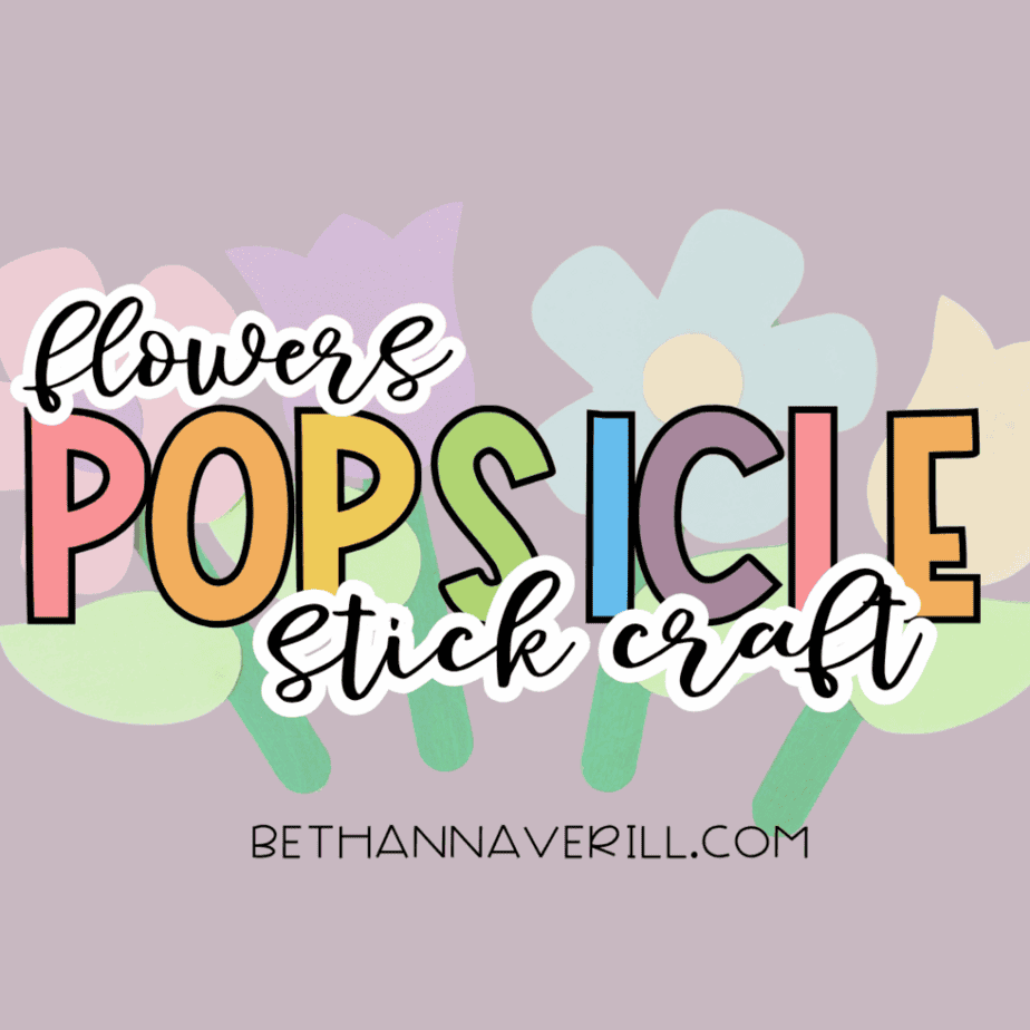 flowers craft stick project