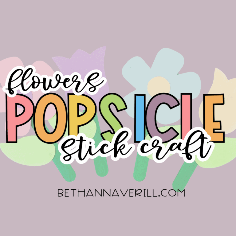 Popsicle Stick Easter Flowers