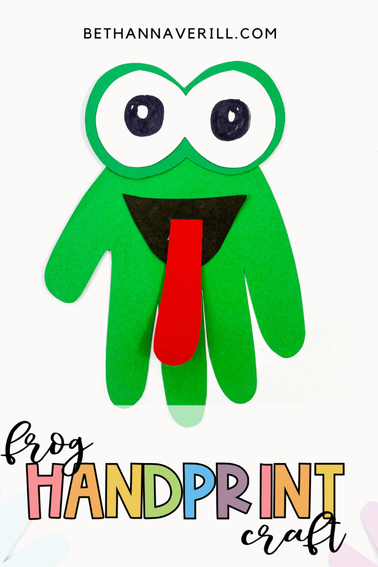 handprint frog craft