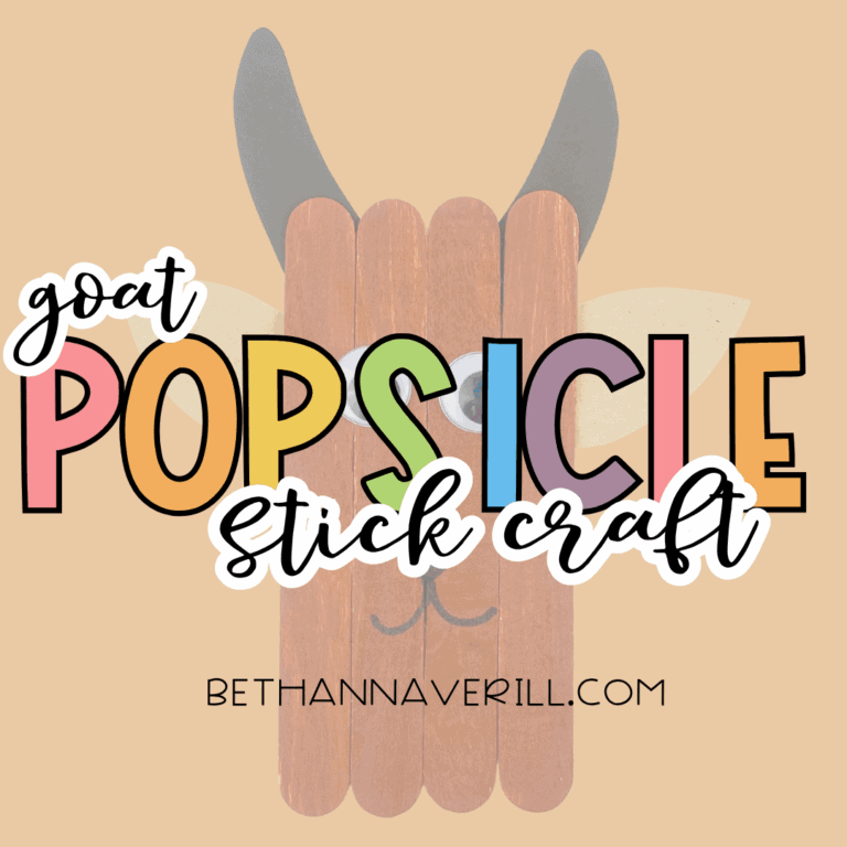 goat popsicle stick craft