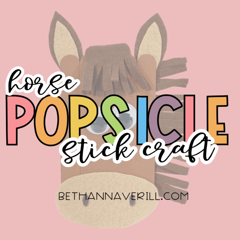 Horse Craft Stick Project