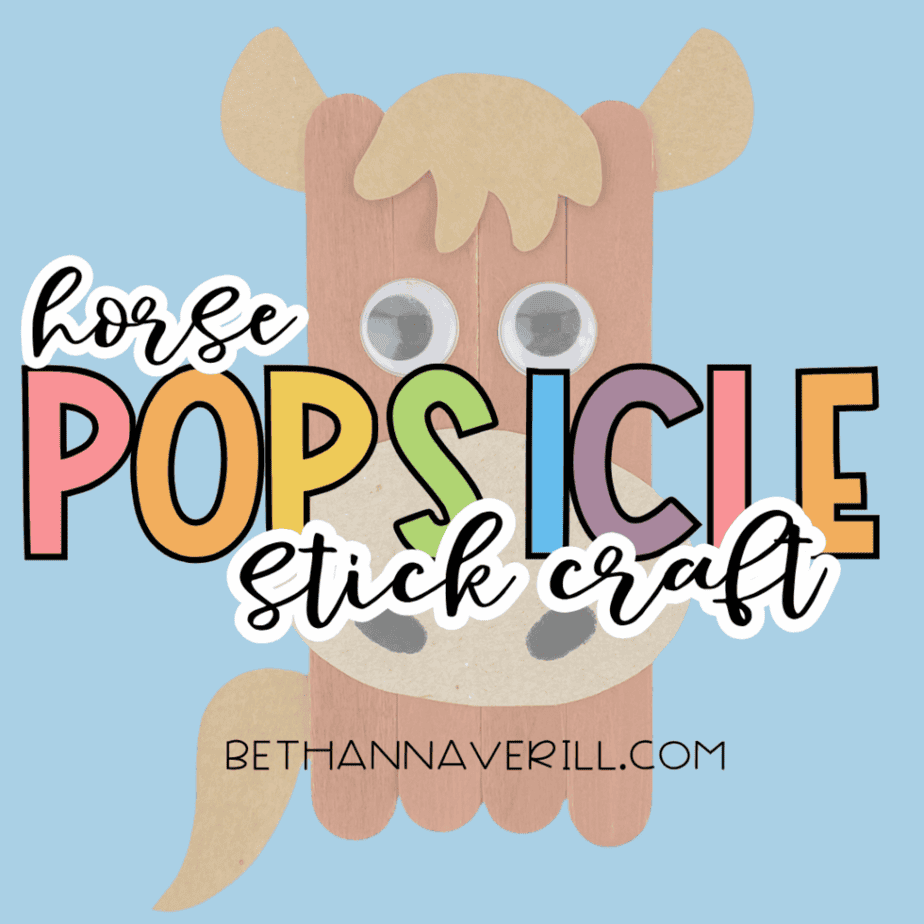 horse popsicle stick craft