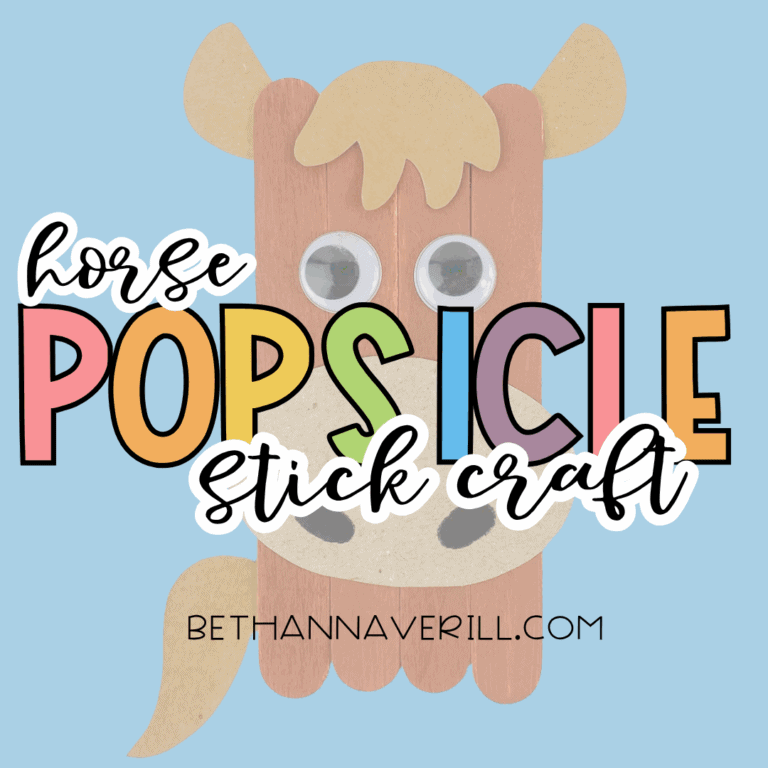 Horse Popsicle Stick Craft