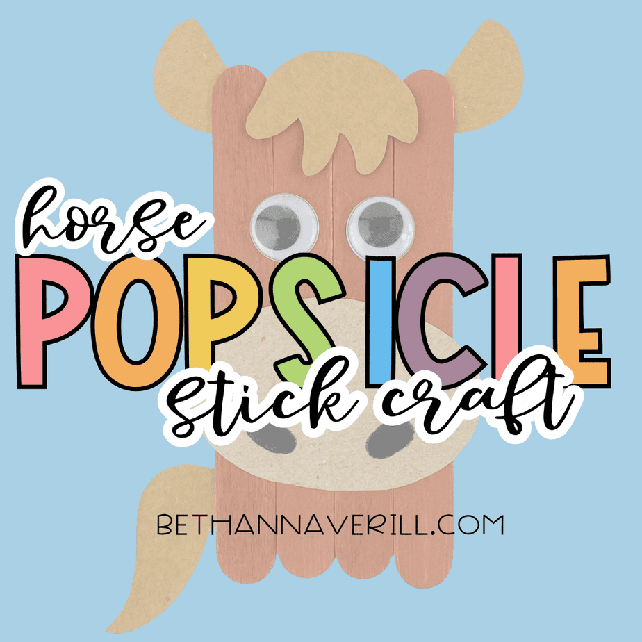horse popsicle stick craft