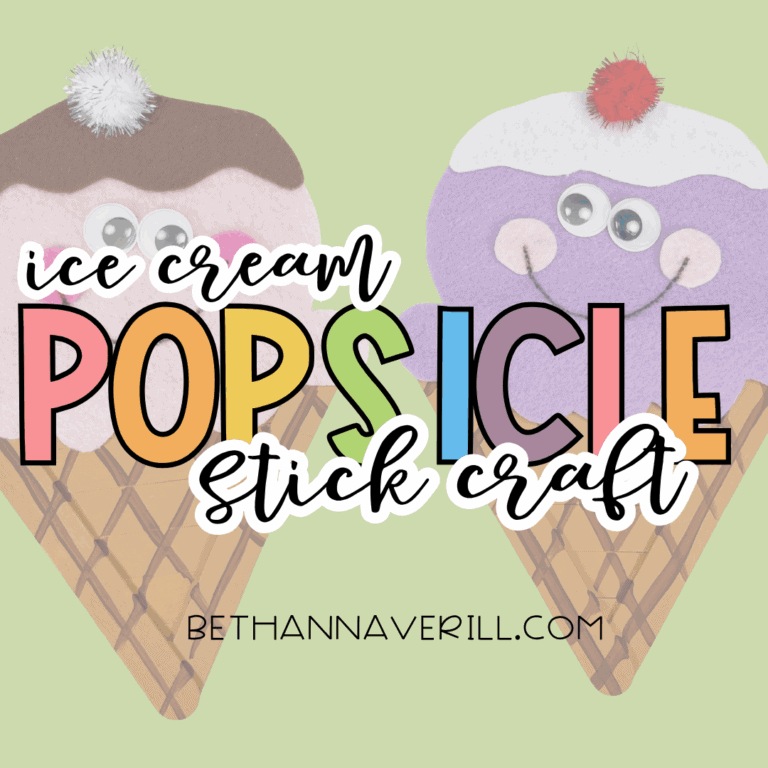 Ice Cream Craft Stick Project